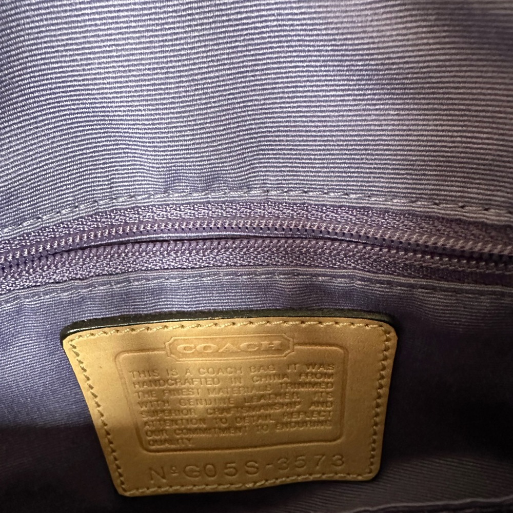 Chic Patchwork Shoulder Bag - Purple, Brown, Cream - image 6